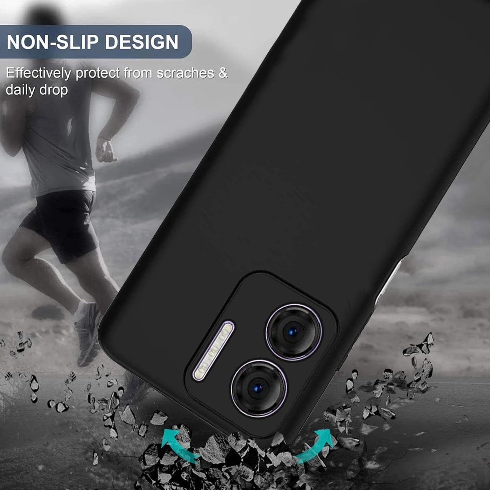 Cover Per DOOGEE N50 + Vetro Temperato (3 Pezzi) – Custodia Morbida TPU Trasparente Antiurto E Pellicola Protettiva, Ultra Sottile - 4