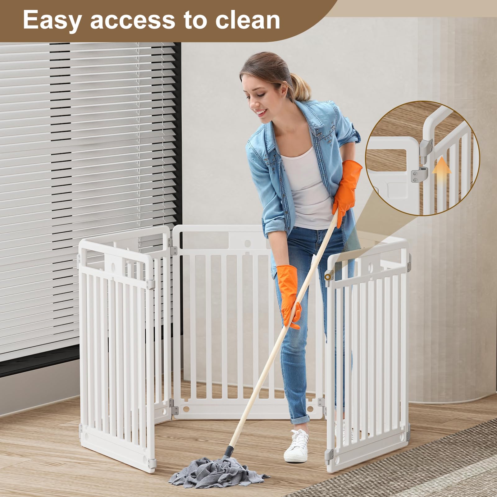 Amazon.com : Pet Playpen with Door Dog Foldable Puppy