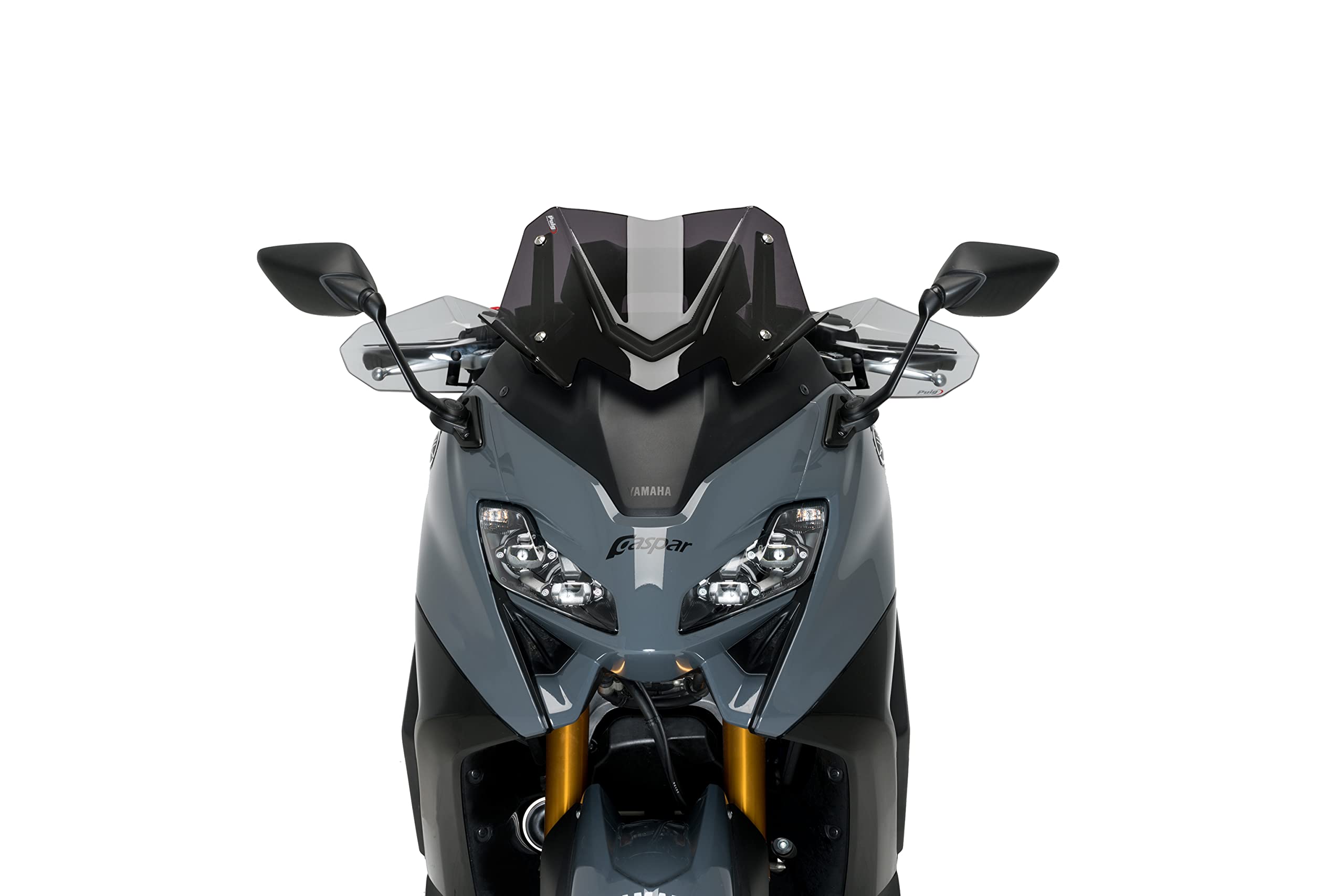 Puig 21269F Carenabris per Maxiscooter sportivo e aerodinamico in PMMA da 4 mm con design V-Tech che migliora la stabilità e riduce le turbolenze, Fumé Scuro