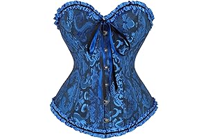 Eyeletting Temptation: The Royal Blue Corset That Enchants