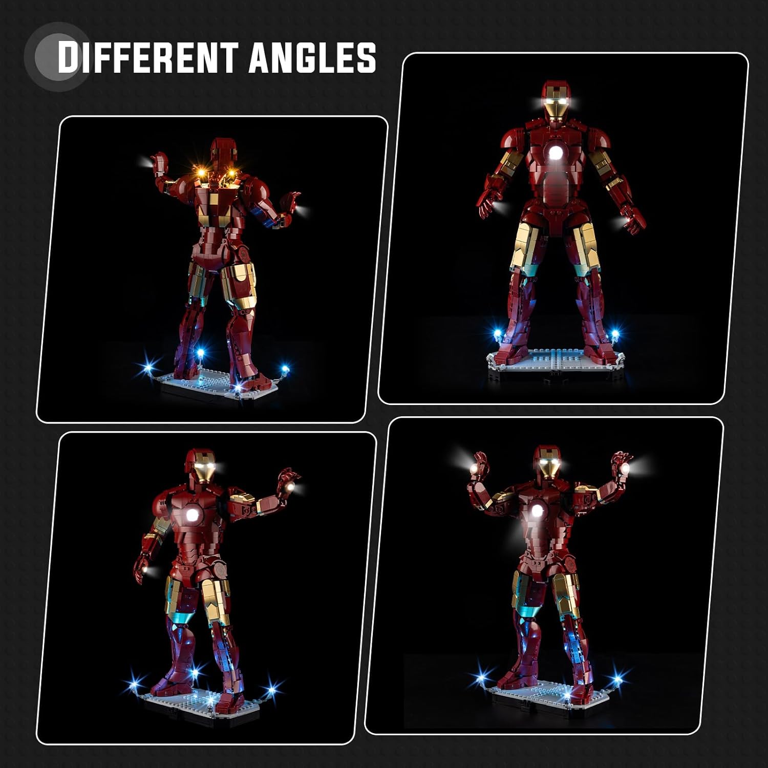 Nitemode Lighting Compatible with Lego 76344 Marvel Iron Man Mark 3,Upgraded Brightness Adjustable Lighting Accessories(JUST Lightsl)