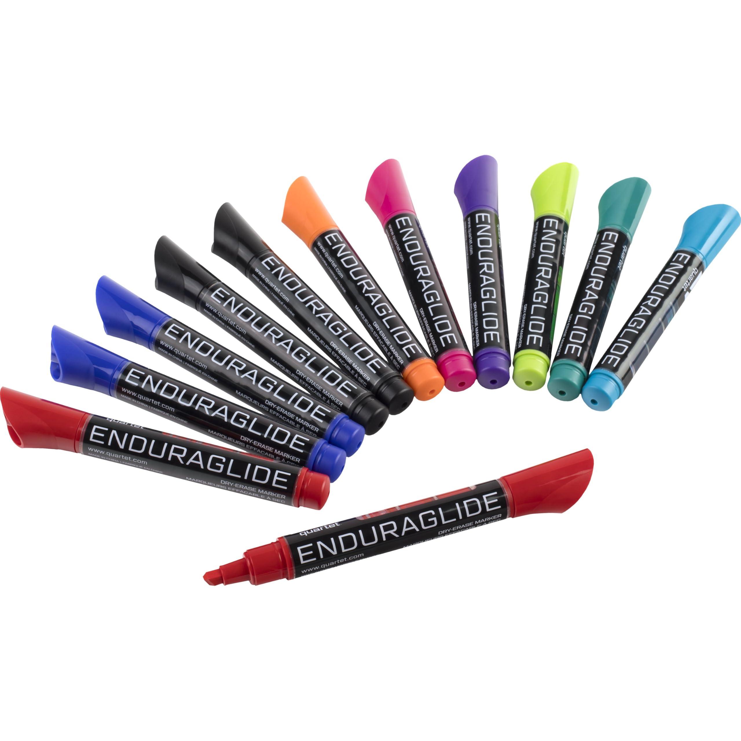 Quartet Dry Erase Marker, Whiteboard-Marker, Keilspitze, EnduraGlide, Bold Color, verschiedene Farben, 12 Stück (5001–20 MA)