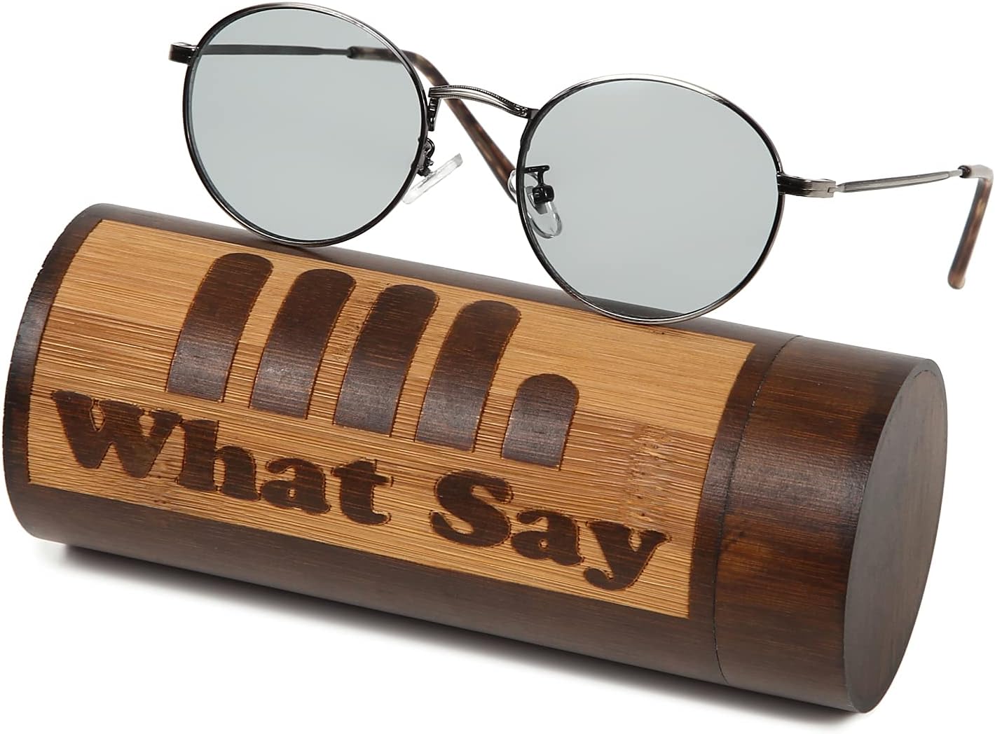 NOSWEAR クリアフレーム ラウンドサングラス NOSWEAR クリアフレーム ラウンドサングラス