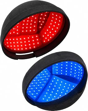 KTS Red Light Hair Growth Cap 236 LEDs with 620-630 nm Red Light & 460-462 nm Blue Light LED Hair Growth Cap with 30 Minute Timer USB-C Hair Growth Cap for Men and Women