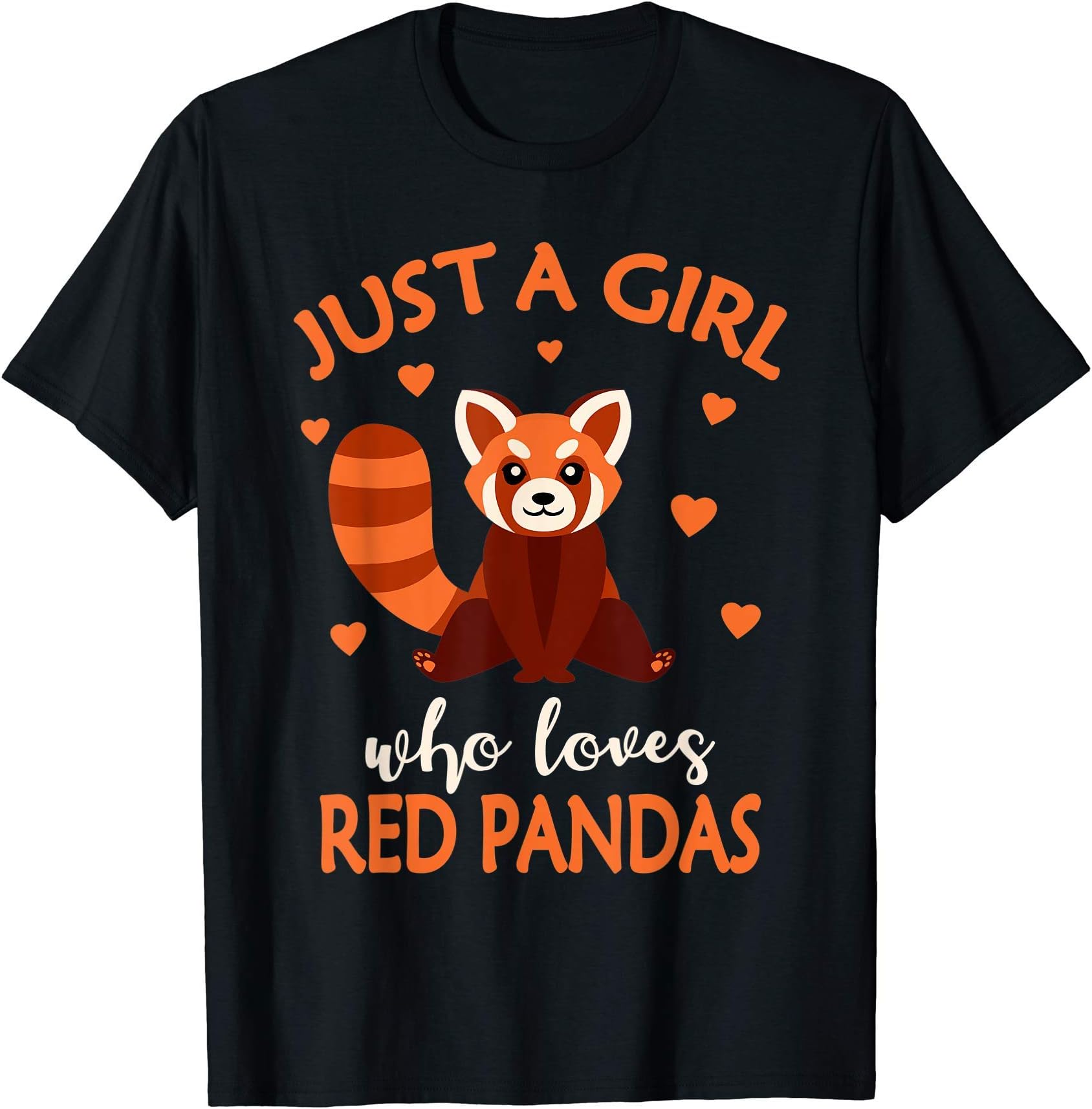 Just A Girl Who Loves Red Pandas Red Panda Girls Kids T-Shirt