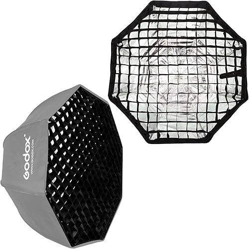 Miniatura 5 de GODOX Octágono 80cm  32" Paraguas Softbox rejilla de panal para Studio Flash Softbox (solo rejilla)