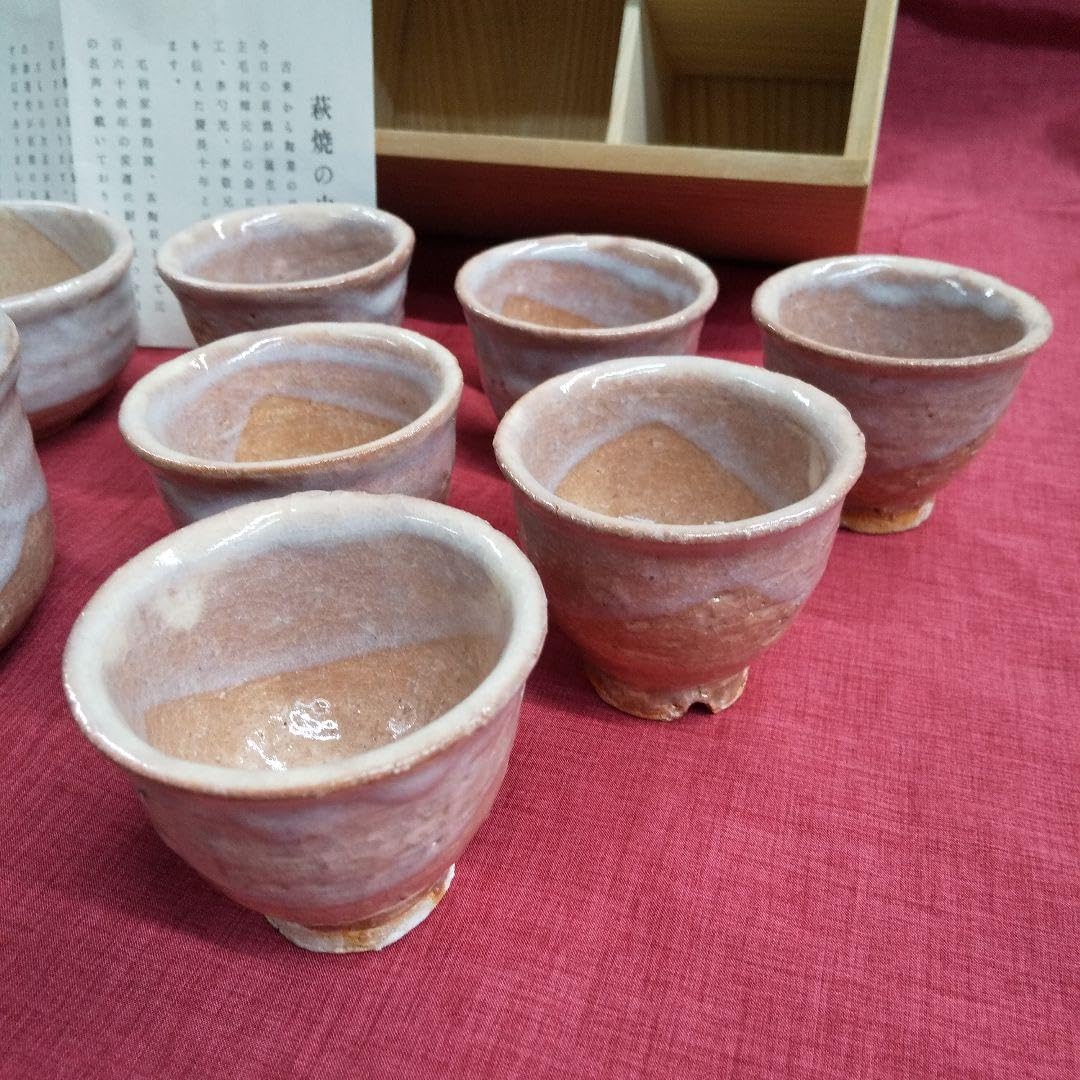Amazon.co.jp: 萩焼窯元 大屋窯 浜中正二作 茶器揃 煎茶揃 茶道具 共箱