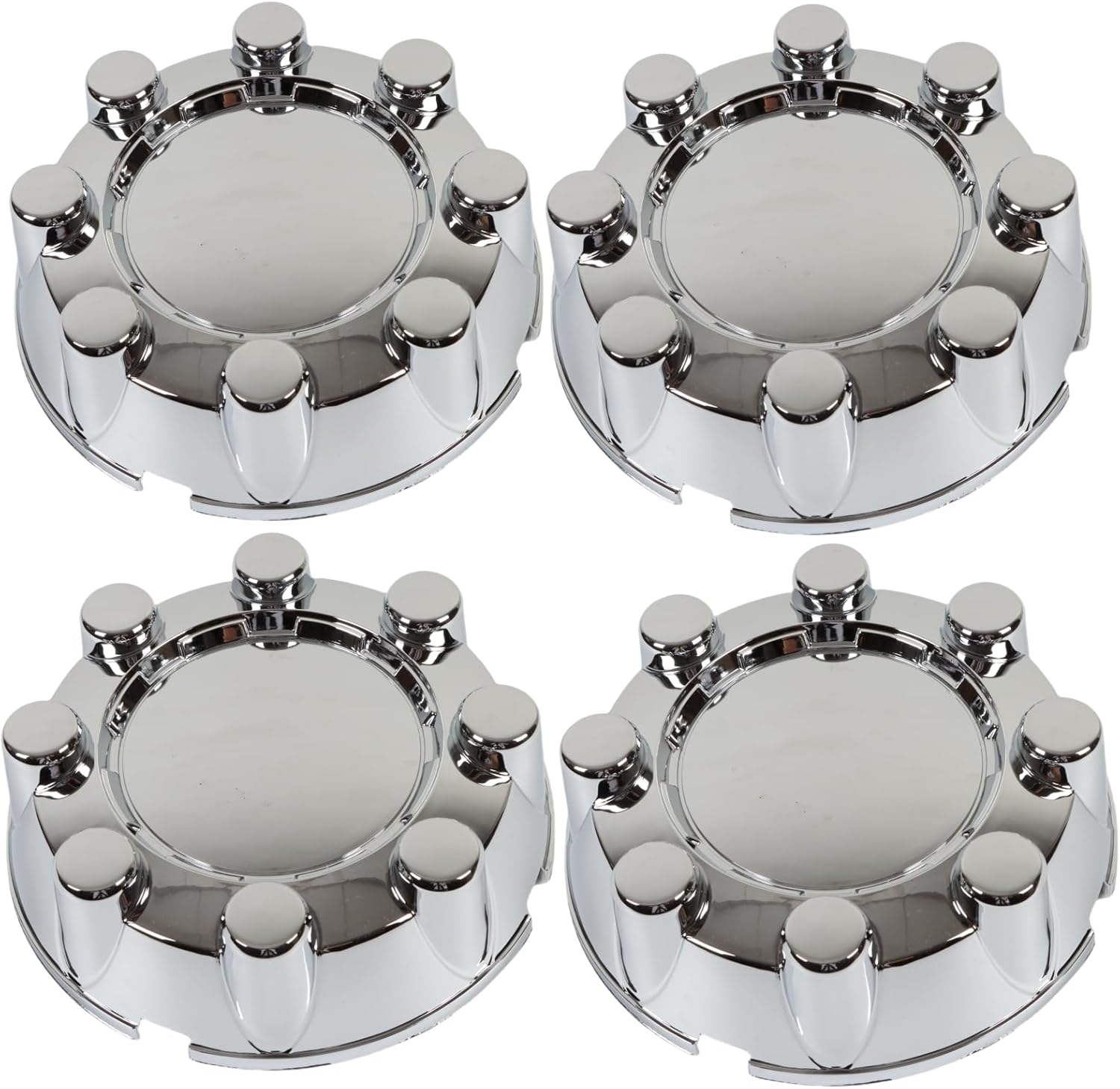 Set of 4pcs F250 F350 SD 4x2 Chrome Wheel Center Hub Caps 8 Lug Rim Lug Cover Hubs
