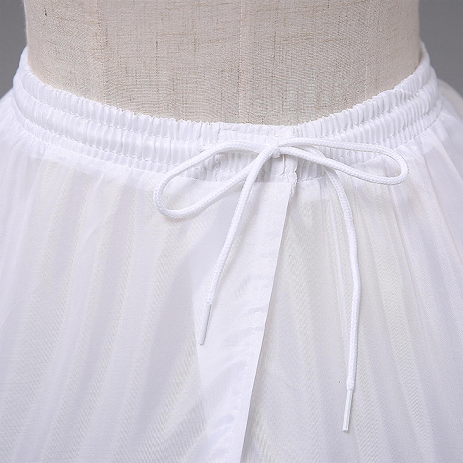Jojomis Crinoline Punto Bianco per Vestiti | Tessuto resistente, struttura a cerchio, forma perfetta