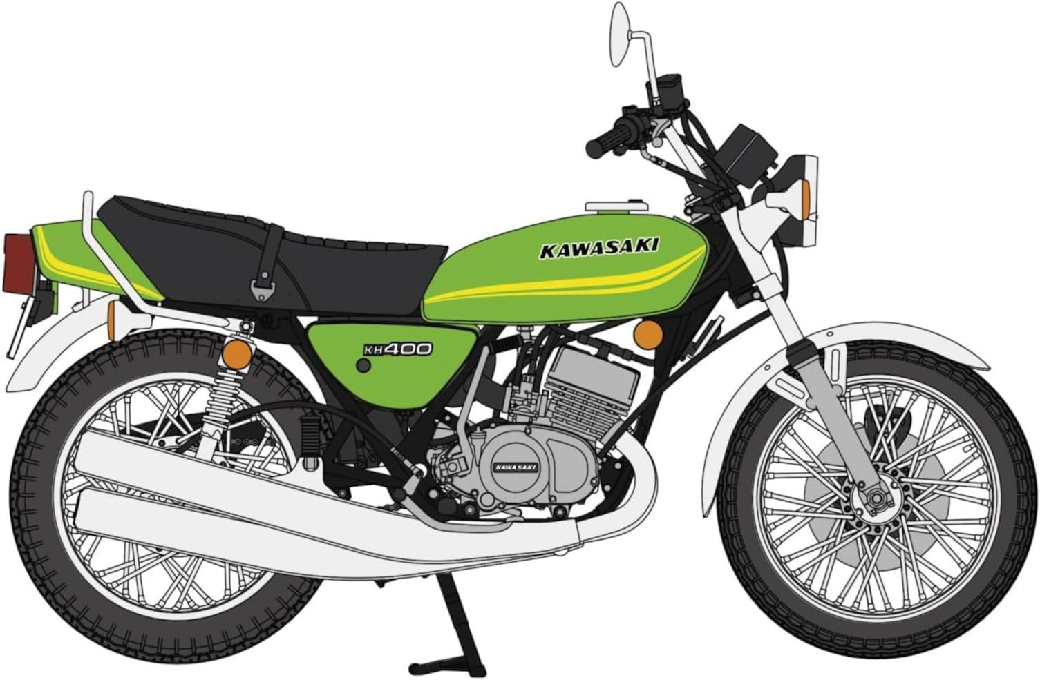 Amazon | ハセガワ(Hasegawa) 1/12 カワサキ KH400-A5 1978年
