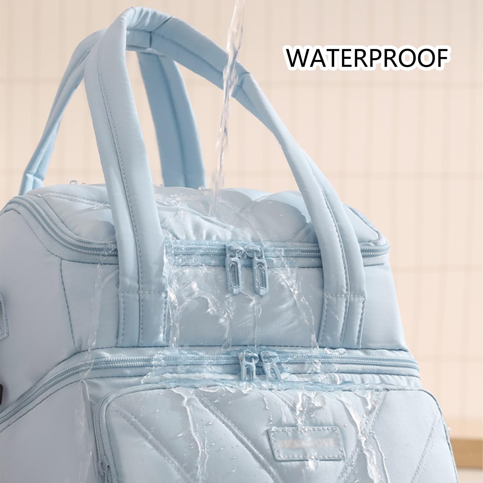 Bolsa de Almuerzo Fácil de Limpiar, Bolsa de Almuerzo Con Aislamiento de Doble Capa, Impermeable, Múltiples Bolsillos, Forro de Papel de Aluminio, Ideal for El Trabajo