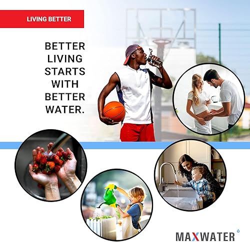 Miniatura 6 de Max Water Membrana de ósmosis inversa de membrana 150 GPD - Membrana RO 150 GPD Reemplazo del filtro de agua GPD se adapta al sistema purificador de