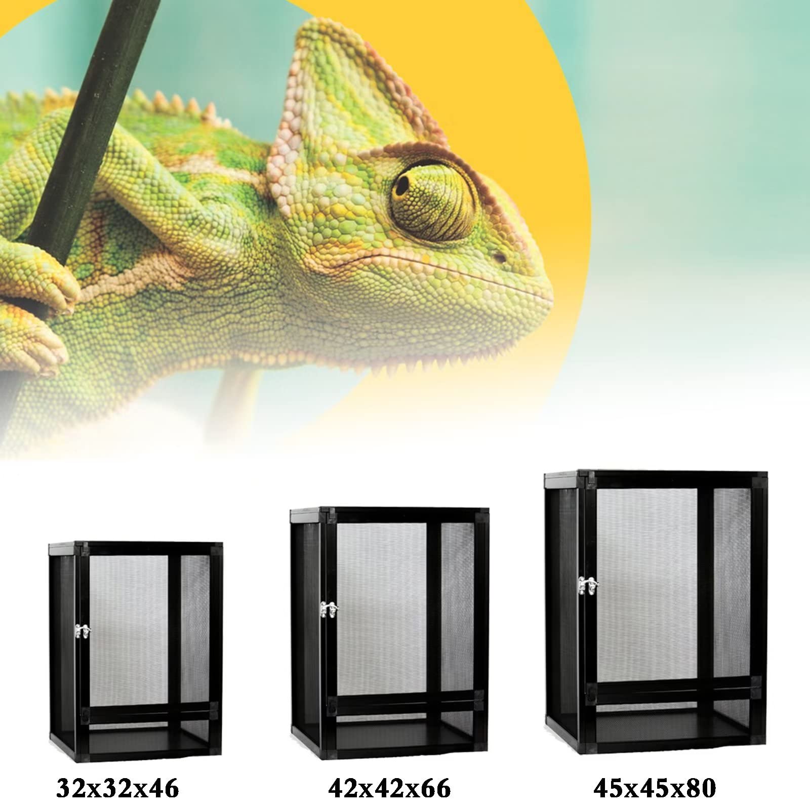 Amazon | 爬虫類 ケージ 50cm x 50cm x 100cm 両生類用飼育