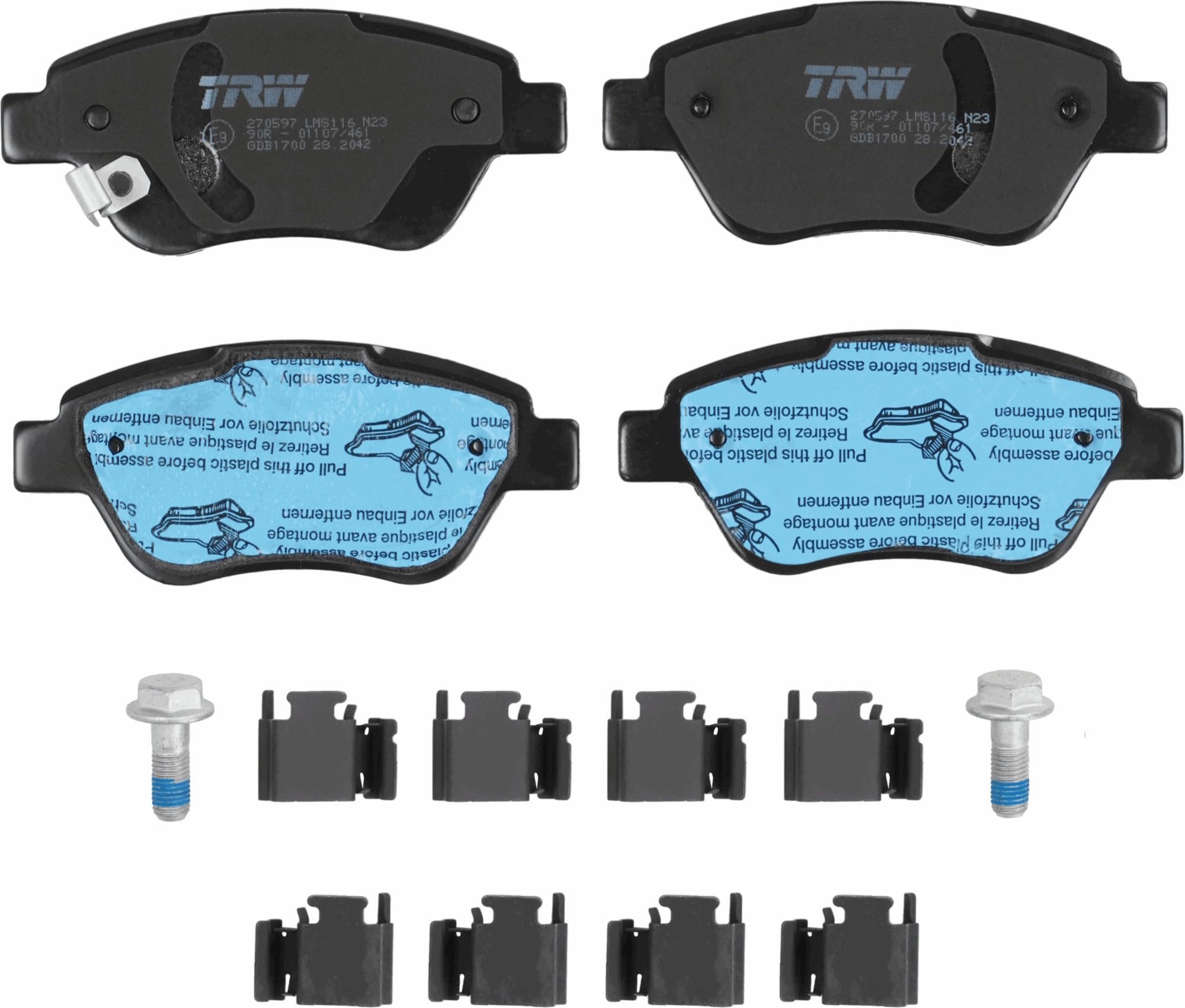 TRW Fren Balatası Ön Opel Corsa D 1.0-1.2-1.4 06-14, 1.3 CDTI 06-14 GDB1700