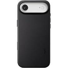 MOFT for iPhone Air Case- MOVAS Snap Case, MagSafe Compatible, Soft-Touch Vegan Leather, Classic Minimalist Design, Lightweight, Stain-Resistant & Camera Protection, Jet Black