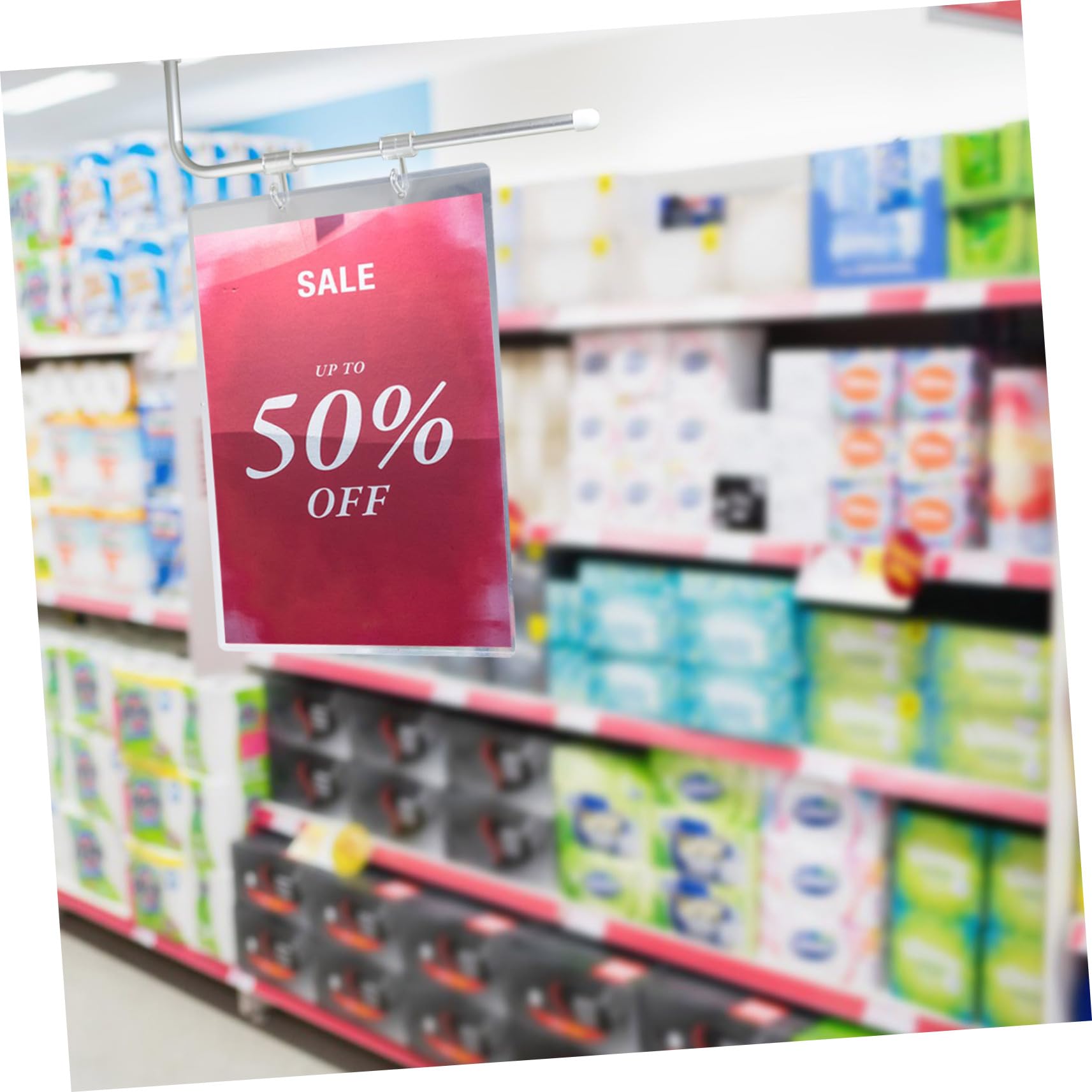 Hemobllo 10 Stück A4 Klarsichthüllen aus Abs Transparente Dokumentenhüllen mit Gutem Schutz und Klarer Sicht für Supermarkt Preisauslagen und Festdekorationen