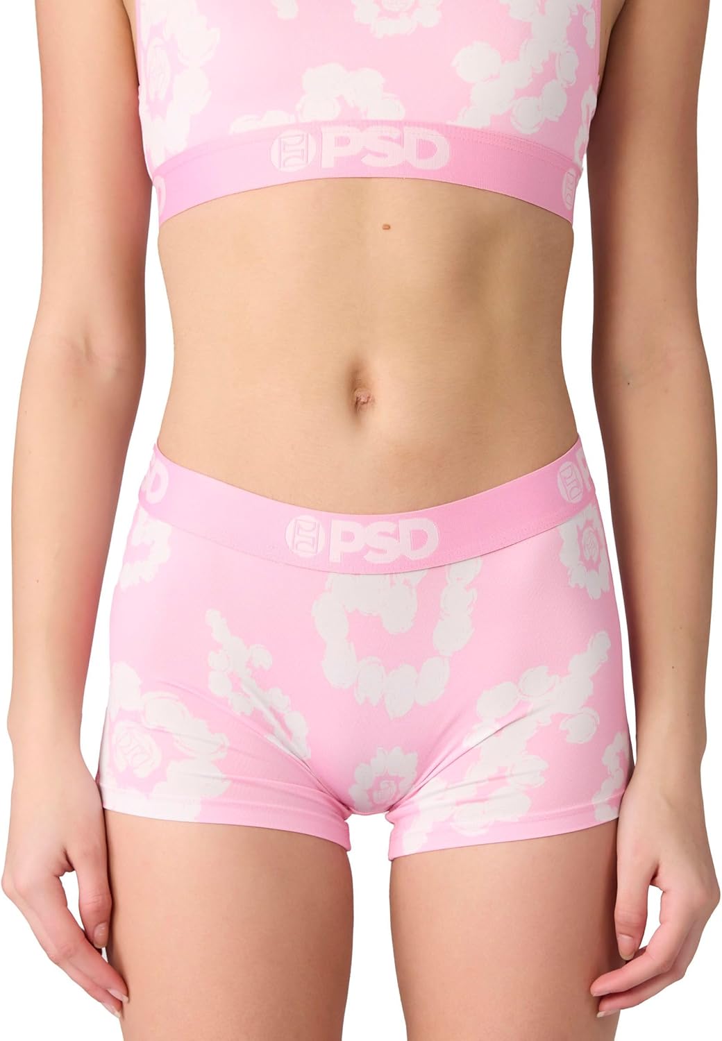 PSD Women's Graphic Print Boy Shorts - Full Coverage Women's Underwear - Comfortable Stretch Panties for Women