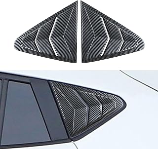Rear Side Window Louvers Compatible for Subaru Crosstrek Impreza 2024 2025 Accesories for Subaru Crosstrek Impreza 2024 2025 Sport Style Air Vent Cover (Carbon Fiber)