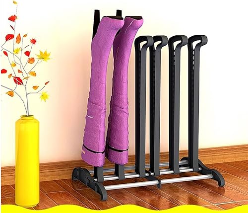 Miniatura 2 de Soporte de metal para almacenamiento de botas, organizador de calzado independiente para uso en interiores y exteriores, capacidad para 4 pares de