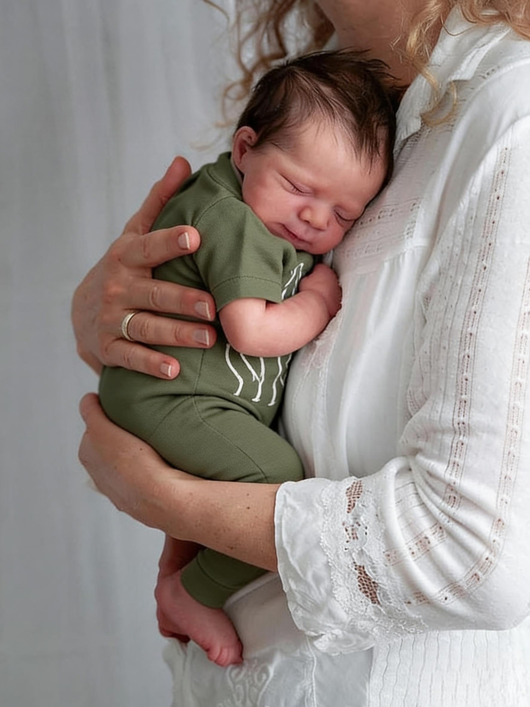 Anano Reborn Baby Dolls Vinyl Full Body Boy, Realistic Baby Doll, Full Vinyl Newborn Babys Doll Realistic 18 Inch Real Lifelike Babys Dolls Anatomically Correct Washable