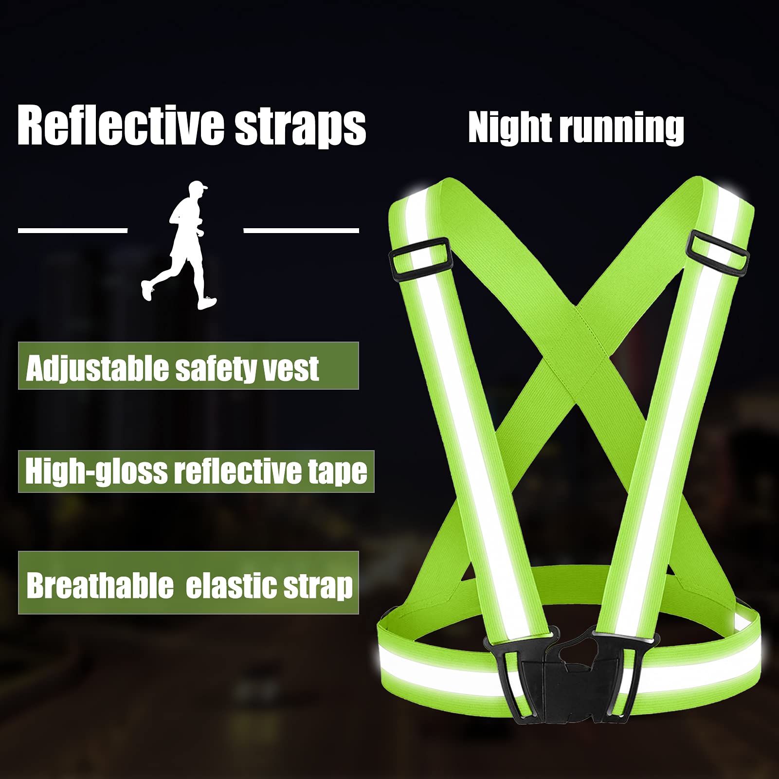 Running Reflective Gear Reflective Vest Running Gear High Visibility ...