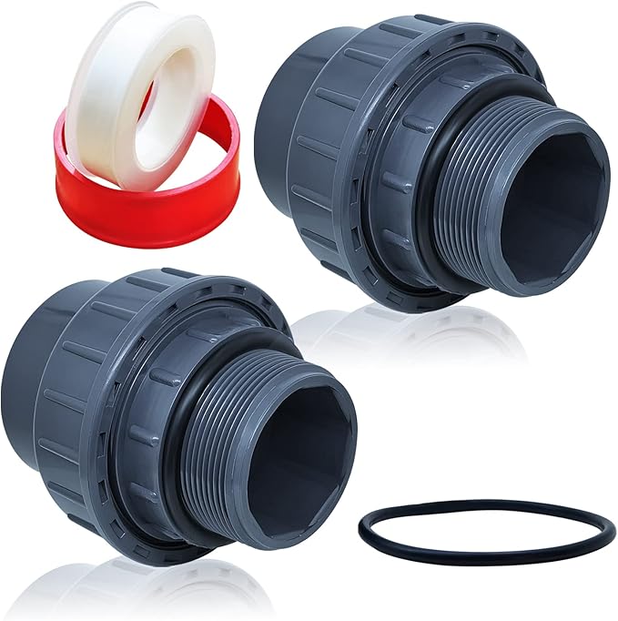 Amazon.co.jp Boltigen 2個 2インチ PVCプールポンプ継手カップリング 2インチ NPTオス x 2インチ スリップ