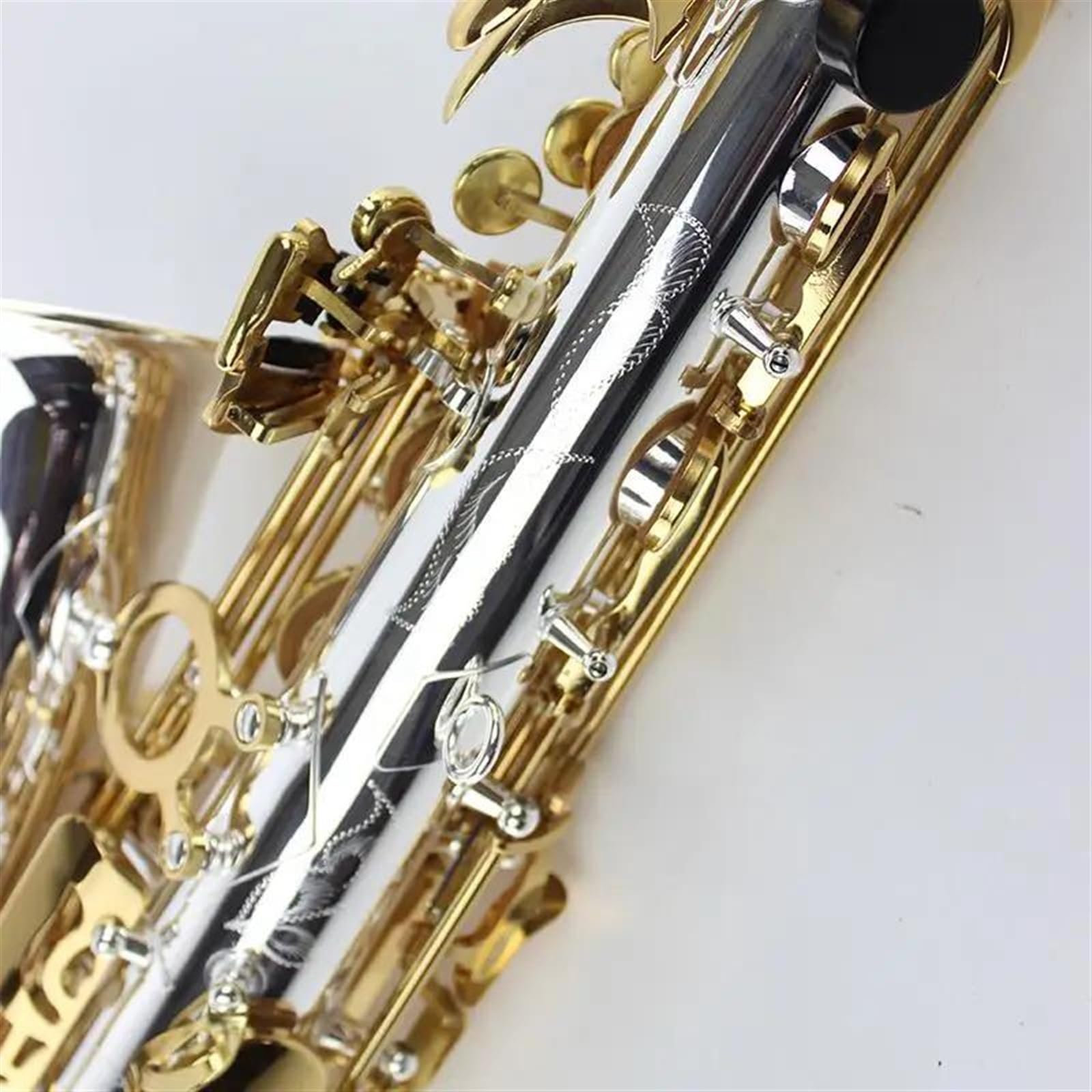Srebrny Instrument Muzyczny Eb. Złoty Klucz Saksofon Altowy Z Ustnikiem profesjonalny Saksofon