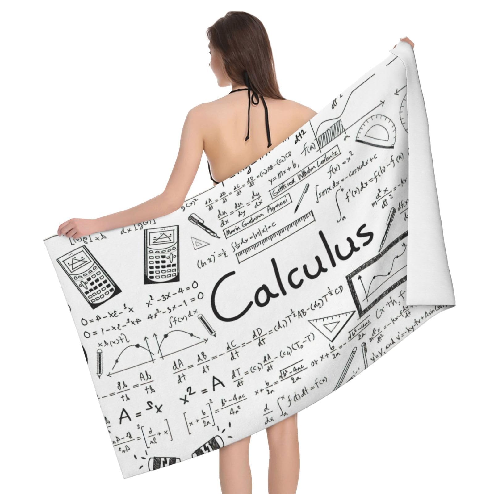 Serviette de douche en microfibre contre l'humidité drap de bain geek
