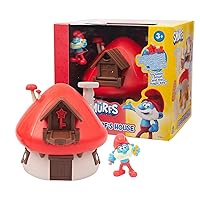 Giochi Preziosi I Puffi - Playset Casa Del Puffo Grandepuffo, La Casa Si Apre Con la Chiave Nascosta