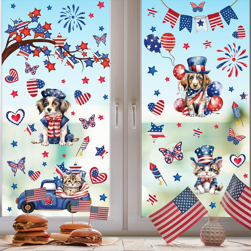 AhfuLife USA 4th of July Window Clings for 250 Years Anniversary - Image 5