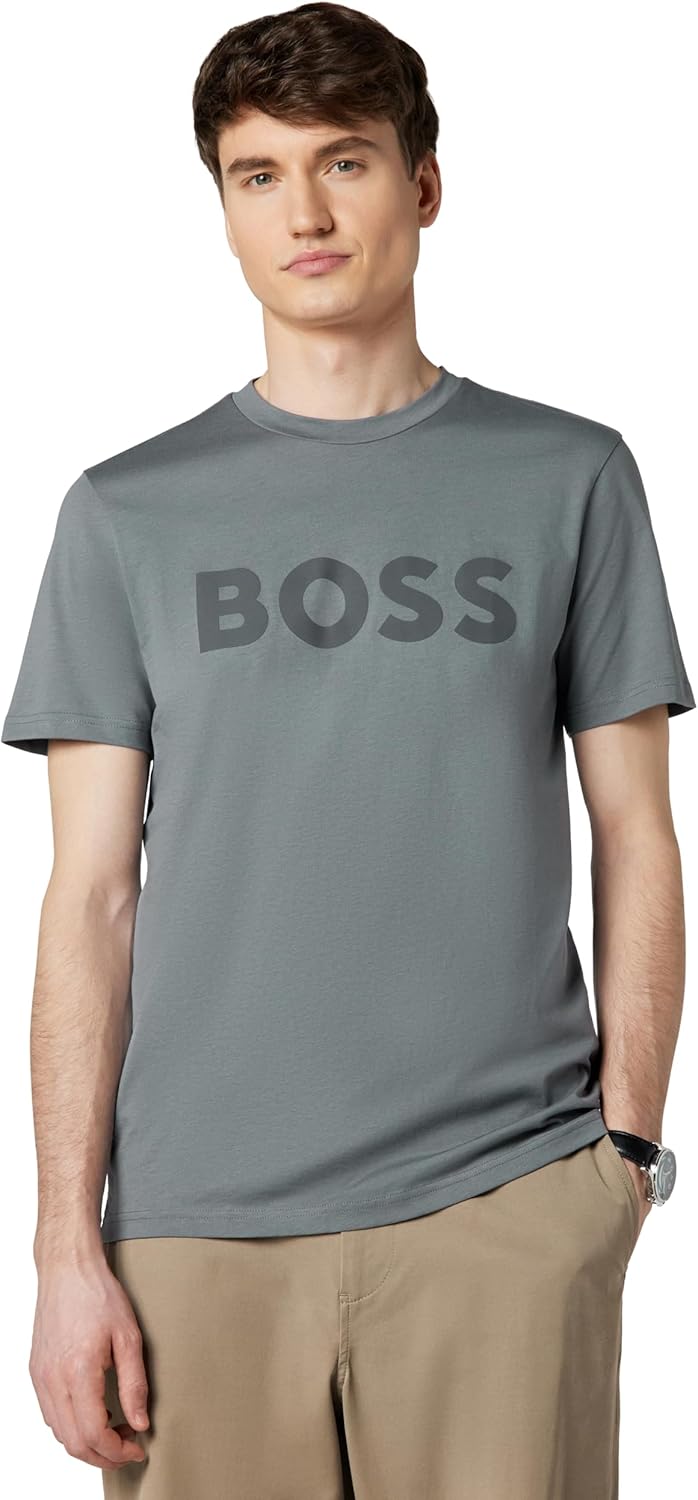 BOSS Mens Modern Bold Logo Stretch Jersey T-shirtT-Shirt