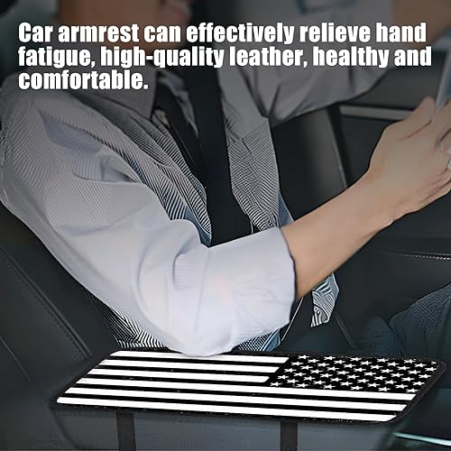 Miniatura 2 de Funda para reposabrazos de consola central, asiento de automóvil para reposabrazos Trippy, 7.5 x 12.6 pulgadas, bonita almohadilla para reposabrazos