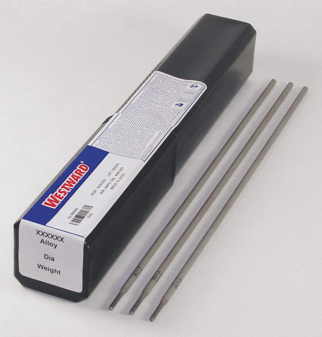 Westward 14" Carbon Steel Tube Welding Electrode with 5/32" Dia. and E6013 AWS Classification