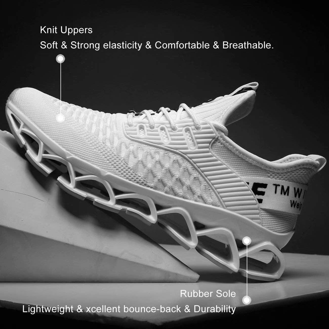 Men's Running Shoes Mesh Athletic Sport Sneakers Gym Fashion Trainers Tennis Casual Walking Zapatos