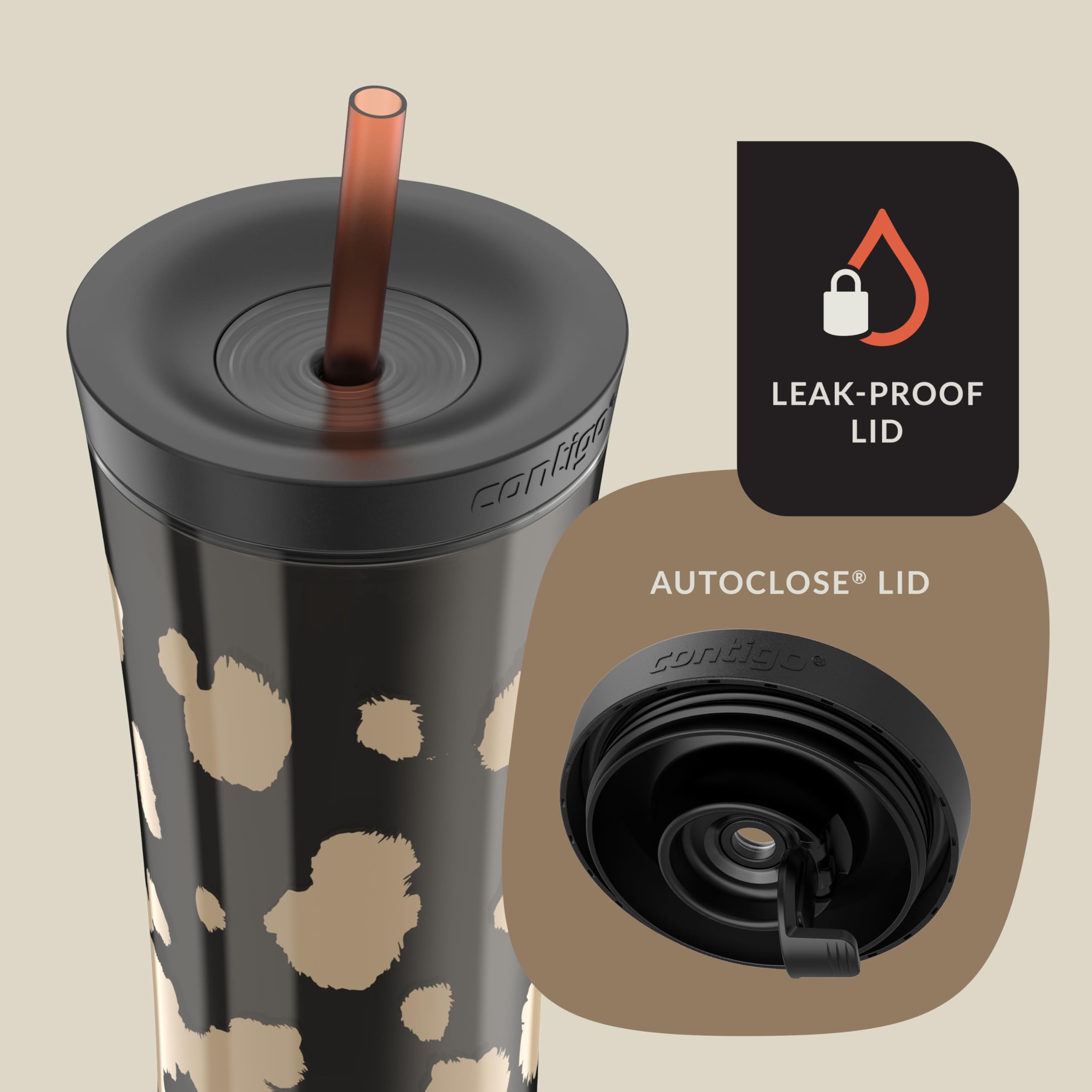 Amazon.com | Contigo x Ally Love Shake & Go Tumbler, Autoclose Lid