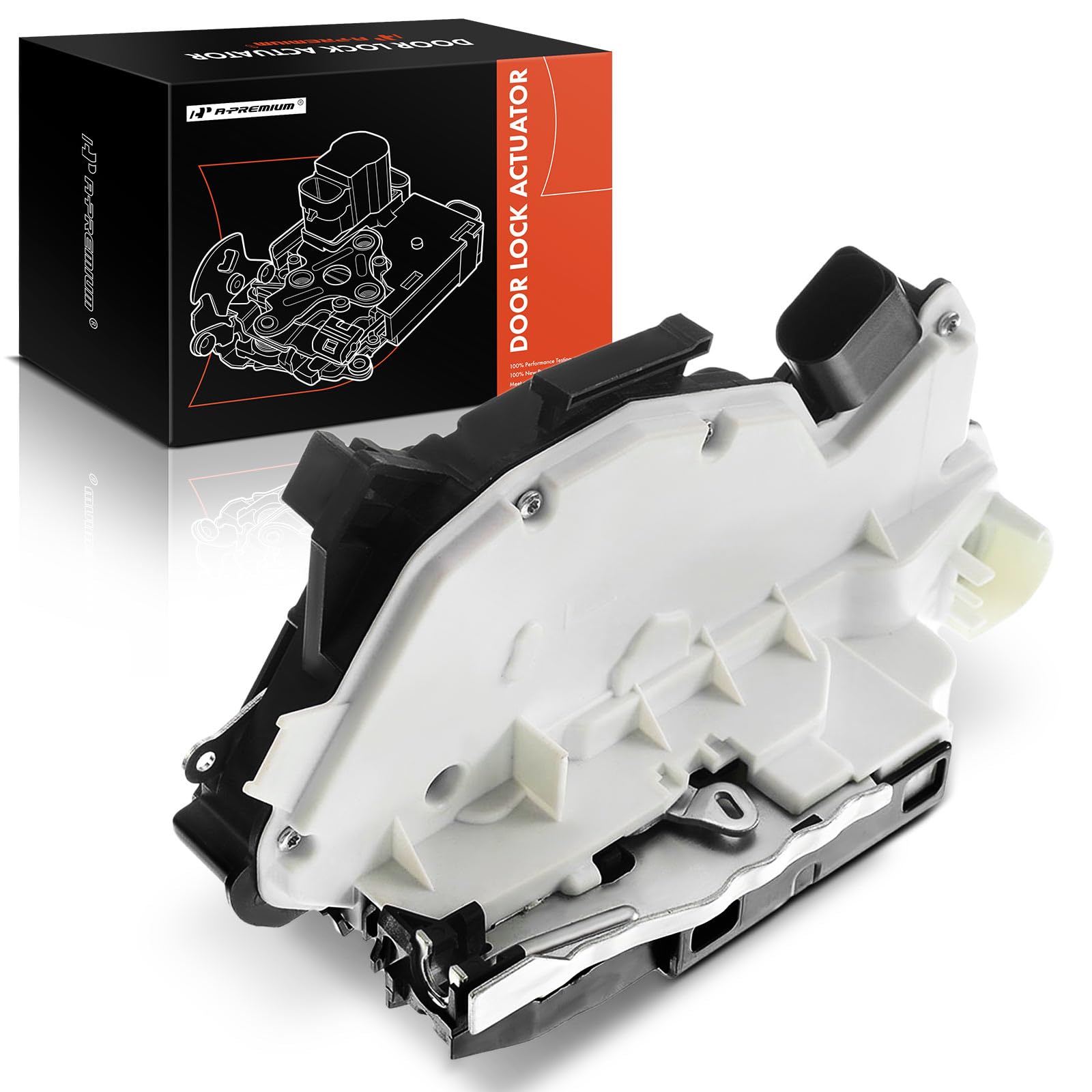 A-Premium Door Latch Lock Actuator Compatible with Audi, Volkswagen and Seat Vehicles - A1 2011-2014, CC 2009-2015, for Tiguan 2009-2014, Amarok 2011-