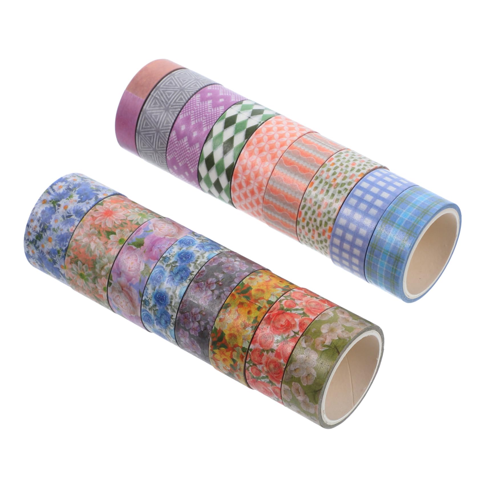 Lurrose 51 Nastro Adesivo Decorativo Floreale Da Washi Tape Per Progetti Creativi Scrapbooking e Decorazioni Facile Da Rimuovere e Riutilizzare Per Planner