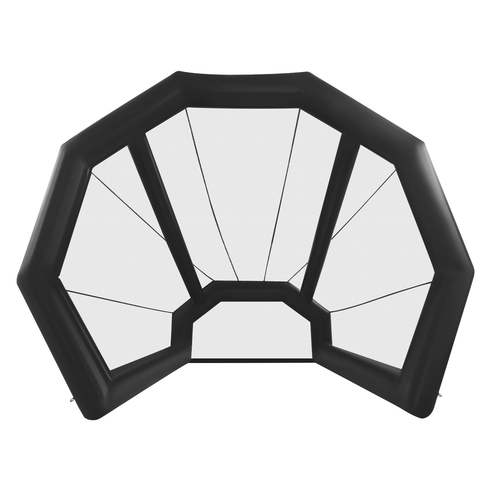 Golf Practice Swing Simulator Net Cage 11.48 * 9.84 * 9.84 ft Inflatable Golf Practice Net Cage with Blower