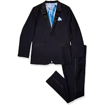 Isaac Mizrahi Boys 2-Piece Contrast Peak Lapel Tuxedo
