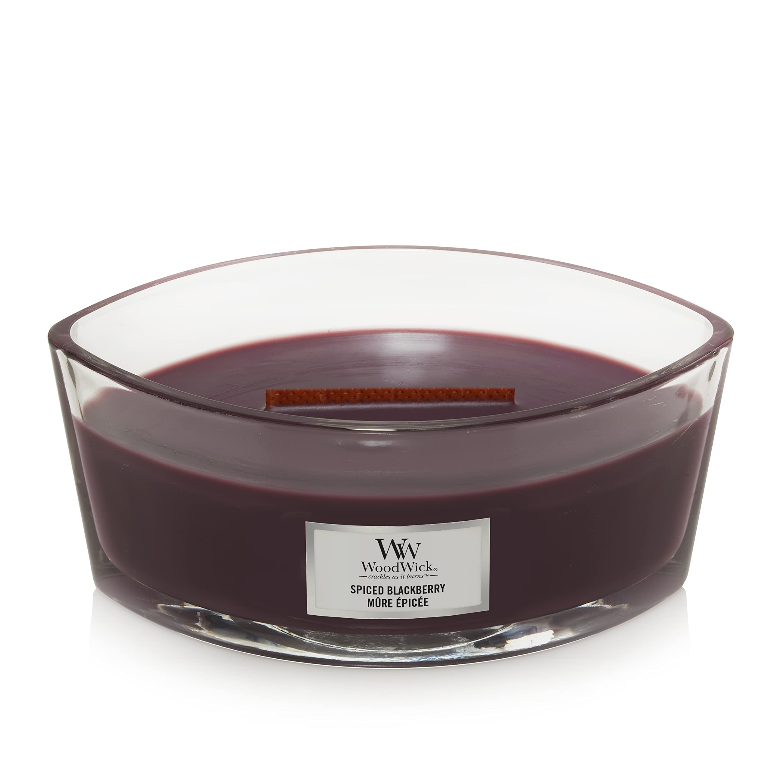 WoodWick Ellipse bougie parfumée avec mèche Hearthwick | Mûre épicée