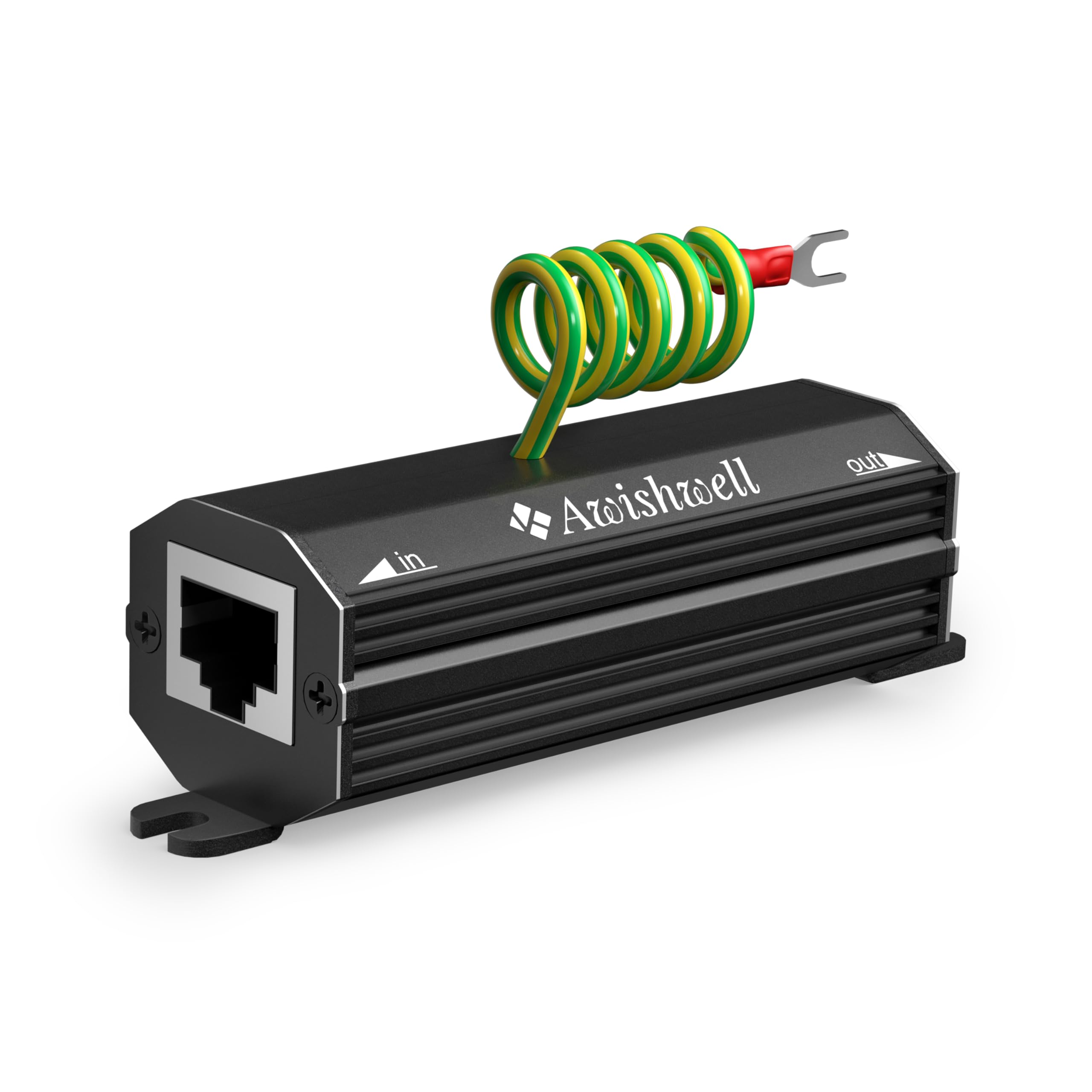Gigabit PoE++ RJ45 Surge Protector, 20KA Lightning Arrestor