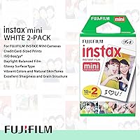 Vista 4 de Fujifilm Instax Mini 11 Instant Camera (Ice White) – Fuji Instax Mini Film 20 Sheets – Instant Camera Accessory Bundle
