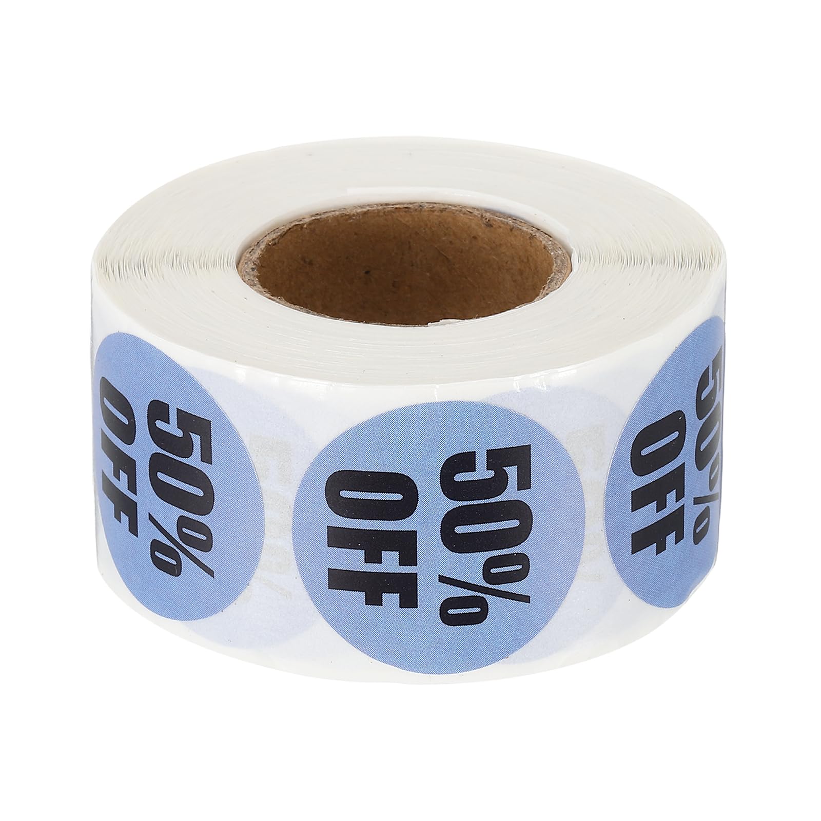 PATIKIL 500 Pcs 50% Price Off Stickers for Retail, Circle Price Marker Tags Percent Off Sale Sticker Adhesive Round Labels for Markets Fairs Retail Stores Supermarkets Shops, Purple