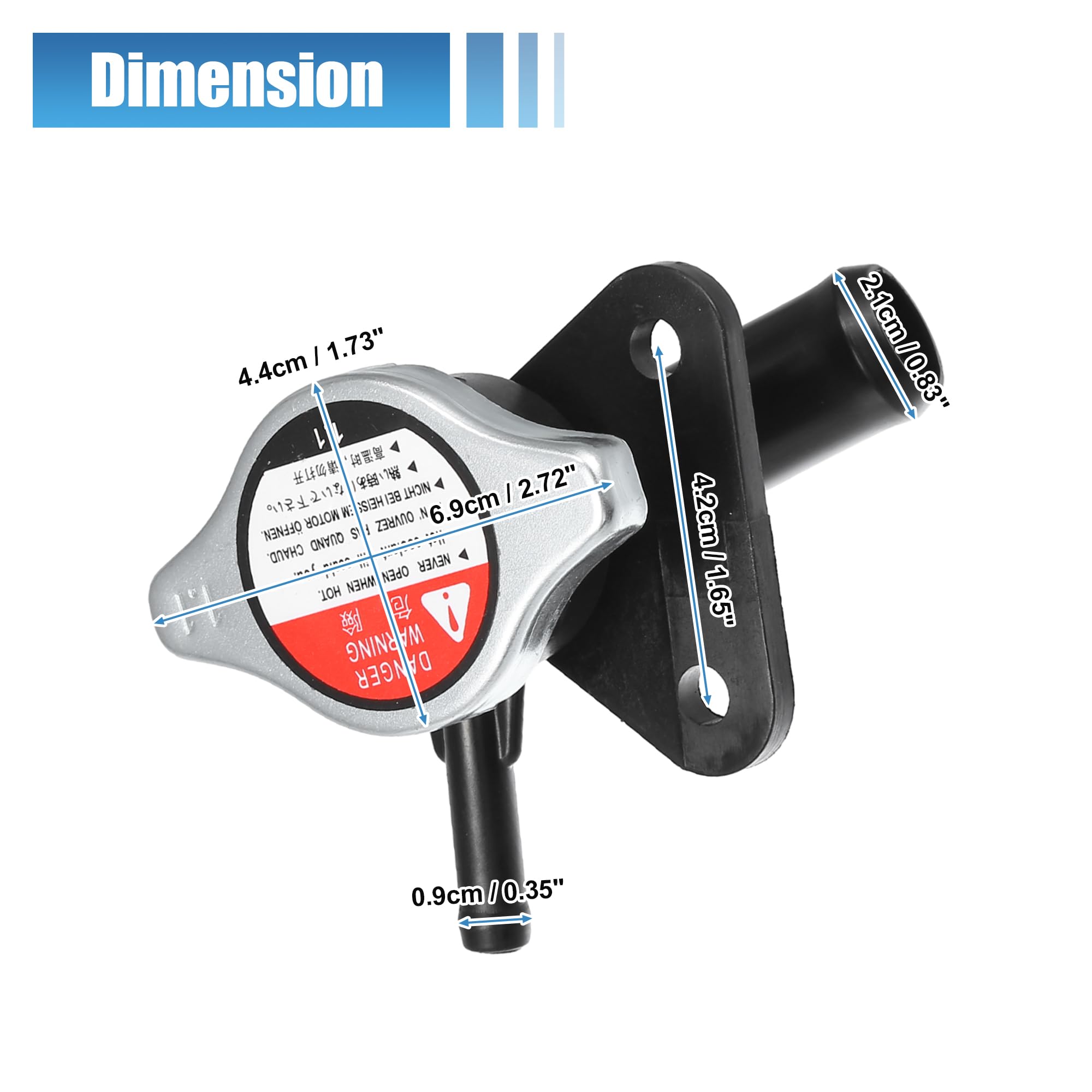 QUARKZMAN No.LFB71517YA Collo Riempimento Radiatore Motore per Mazda 5 2.3L L4 06-10