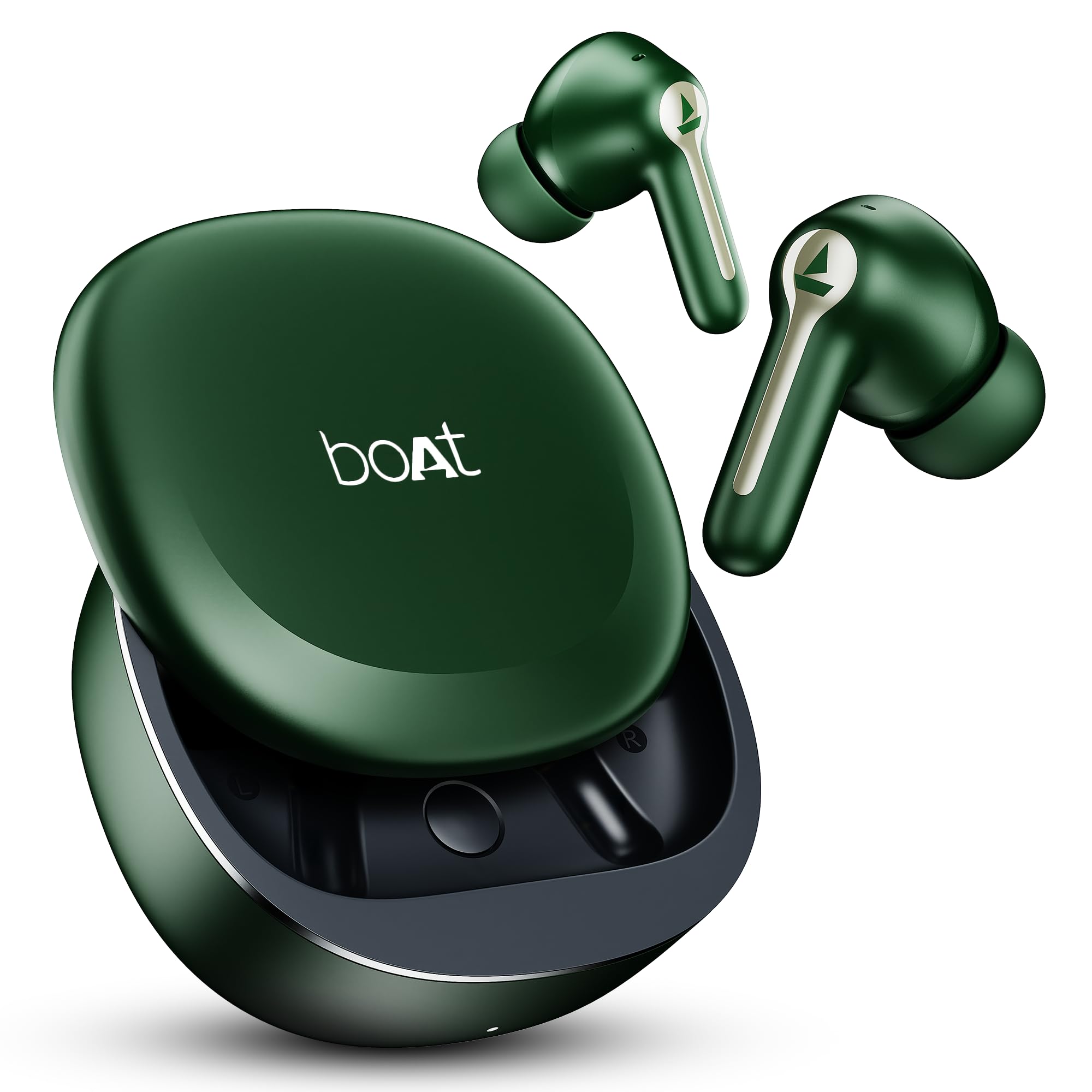 Boat 2025 Launch Airdopes Prime 511, Volume Swipe Control, 50hrs Battery, 4Mics ENx, Multipoint Connection, App Support, Bluetooth Earbuds, TWS Ear Buds Wireless Earphones with mic (Gunmetal Green)-image-25