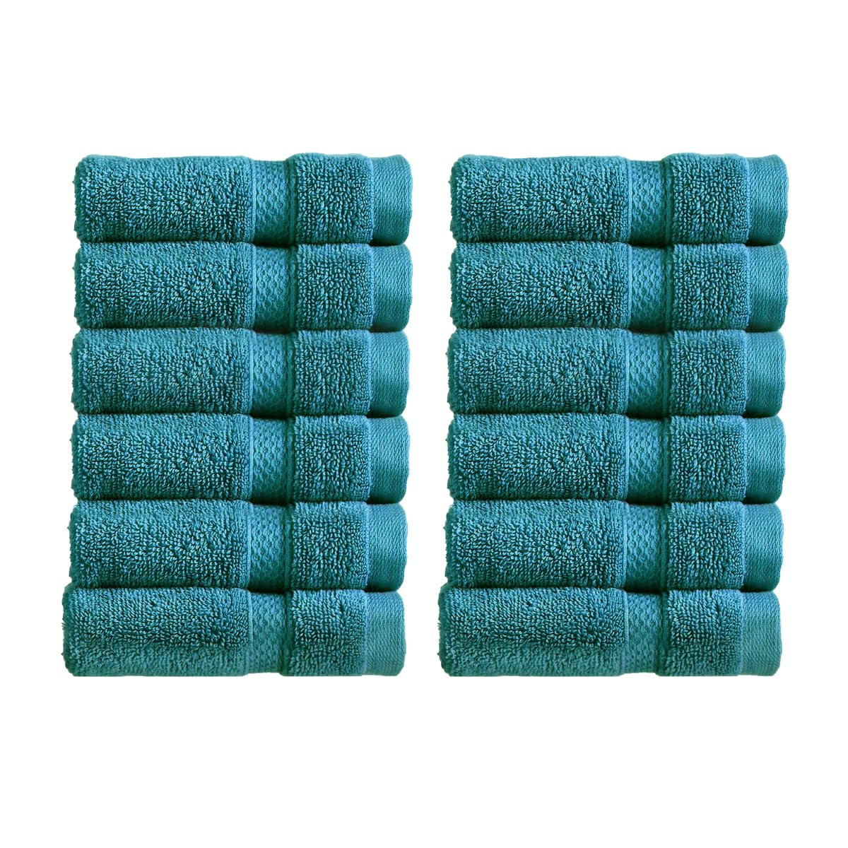 Christy Chroma Bath Towels | Set of 2 | Highly Absorbent Heavyweight 675GSM | Bold and Bright | Soft Velvety Smooth Bathroom Shower Towels | 100% Cotton | Sustainably Made | White — view 52