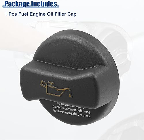 Miniatura 6 de ACROPIX Tapón de depósito de combustible de coche de repuesto para Volkswagen Beetle - Paquete de 1 negro