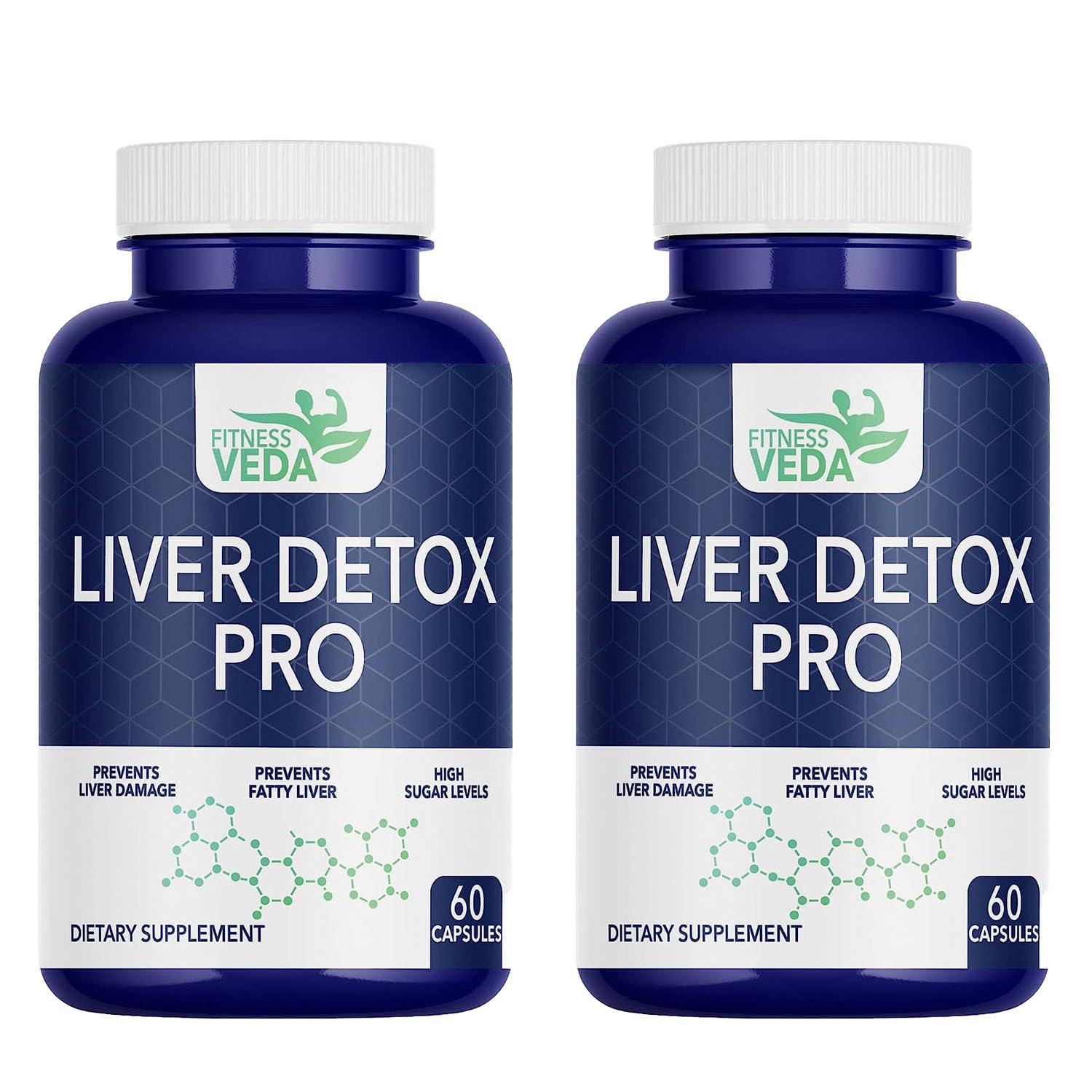 FITNESS VEDA Liver Detox Supplement | Milk Thistle Extract for Liver Support & Antioxidant Care | Fatty Liver Protection - 60 Capsules — Amazon image 8