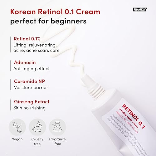 Miniatura 7 de FRANKLY Set de cuidado de manchas oscuras, arrugas y poros  Suero de niacinamida + crema de noche de retinol + suero de poros peptídicos  Rutina