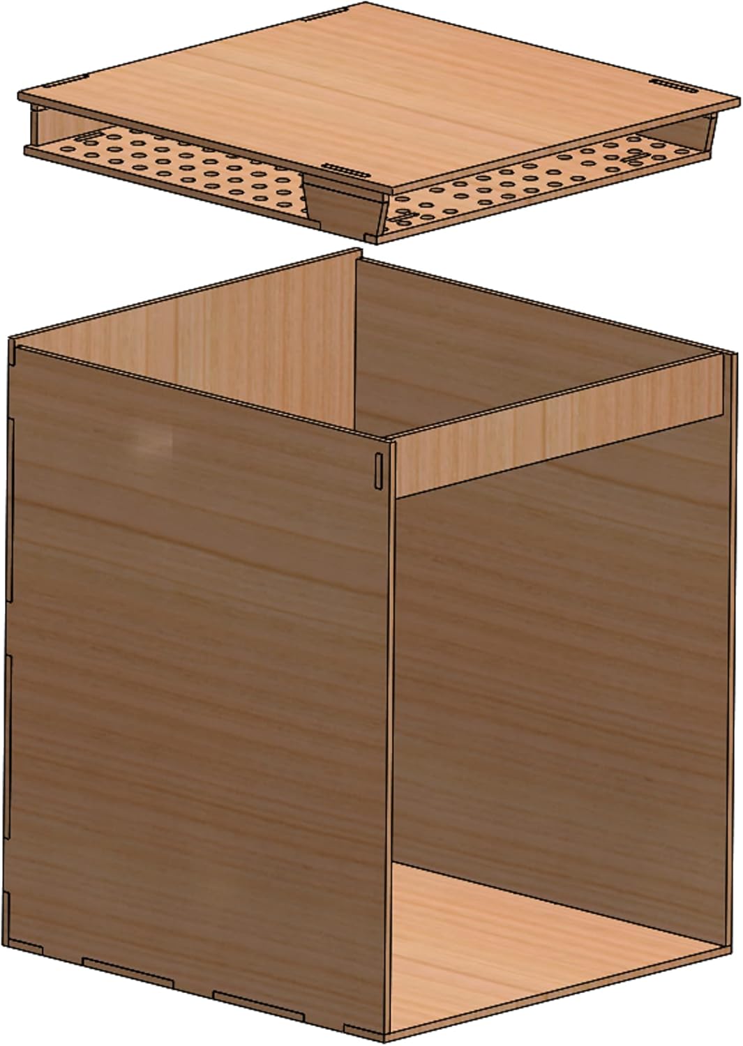 LLC, KISS Simple Double Wide (KDW) Book Nook Kit, Wooden Diorama Project, Model DIY Dollhouse, Bookend Book Nook Building with LED Light, Gift for Birthdays, Christmas, Holiday, USA Made